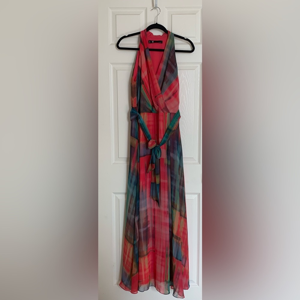 Leslie Faye Abstract Print Maxi Dress